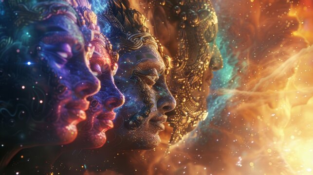 the yugas ages in Hindu cosmology, showcasing the cyclical nature of time in Hindu belief