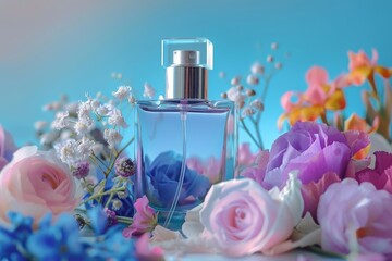 Experience relaxation with a limited edition vanilla and sandalwood fragrance in a stylish glass perfume bottle designed for wellness