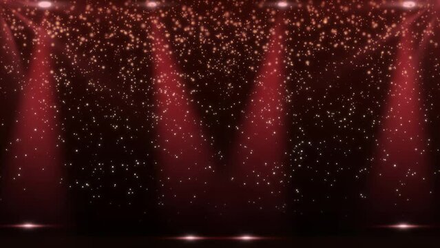 4K background, red, glow, lights, spotlights, particles, animations, effects