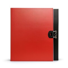 A single binder showcased against a pure white backdrop, Ai Generated