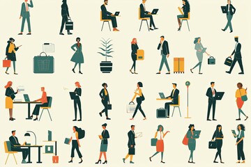 A group of individuals standing around each other in a circle, engaged in conversation or interaction. Generative AI