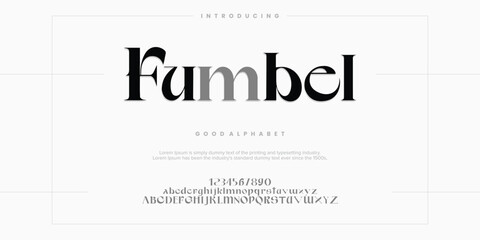 Abstract Fashion font alphabet. Minimal modern urban fonts for logo, brand etc. Typography typeface uppercase lowercase and number. vector illustration