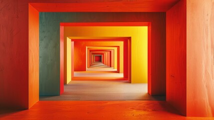 Fototapeta premium Envision a room where every wall opens to a unique environment, beyond normal spatial limits, Ai Generated