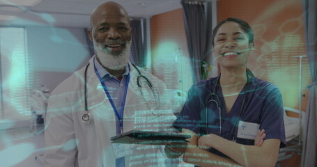 Image of scientific data processing over diverse doctors