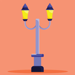 Garden lamp icon. Subtable to place on light, outdoor, etc.	