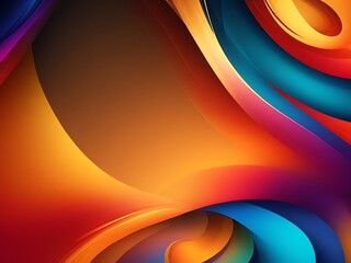 waves rainbow abstract background