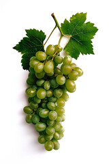 Obraz premium bunch of green grapes, transparant background, PNG file