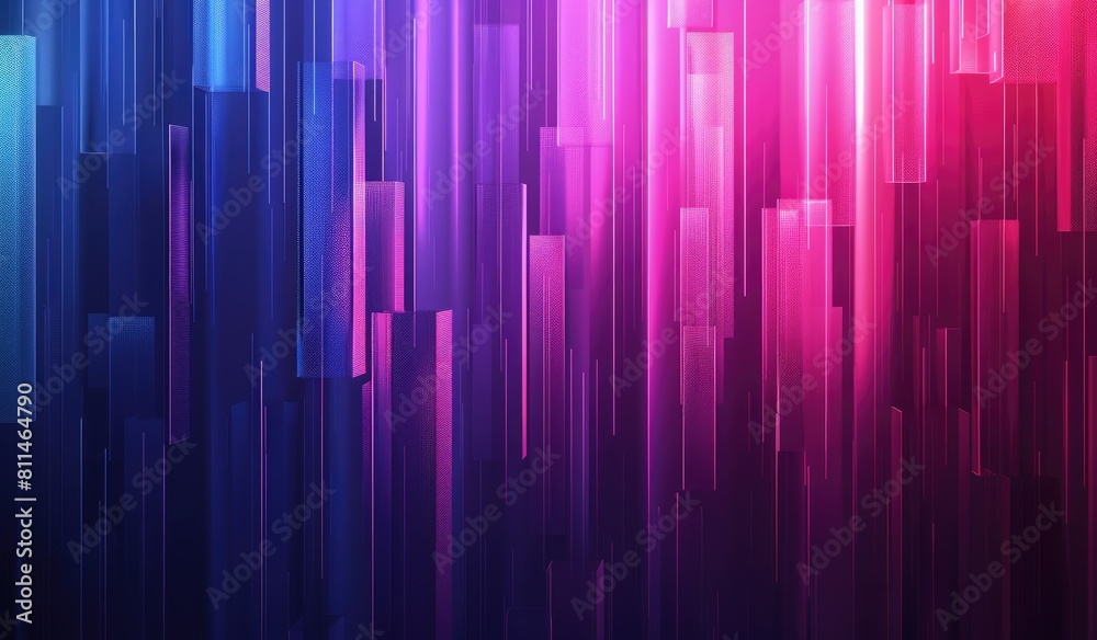 Canvas Prints technological patterns, with gradient blue and purple theme, abstract background, created with ai