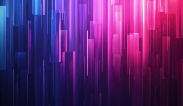 Technological patterns, with gradient blue and purple theme, abstract background, created with AI