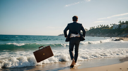 Freedom at the beach and ocean.