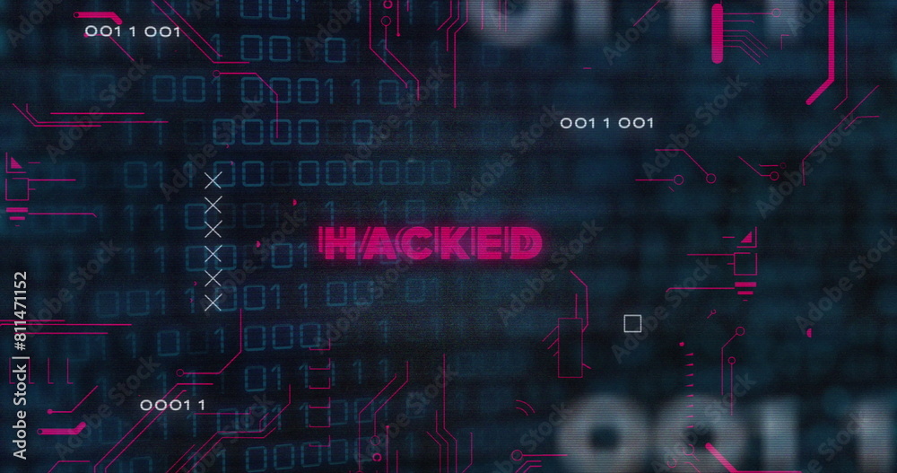 Poster image of blue binary code changing on transparent background