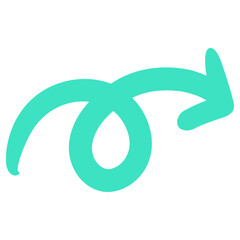 Arrow Icon, Doodle, Direction, Hand drawn
