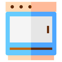 oven multi color icon, related to thanksgiving theme.