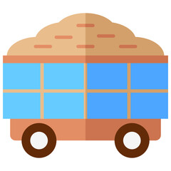 cart multi color icon, related to thanksgiving theme.