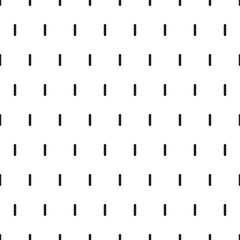 Seamless pattern with small black rectangles. Grid arranged in order through one on white.