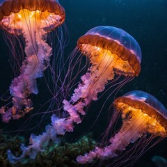 jellyfish in the sea