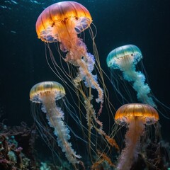 jellyfish in the sea