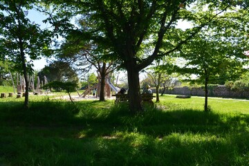 Obraz premium Bouaye - Domaine du Château de la Mévellière - Aire de jeux enfants 