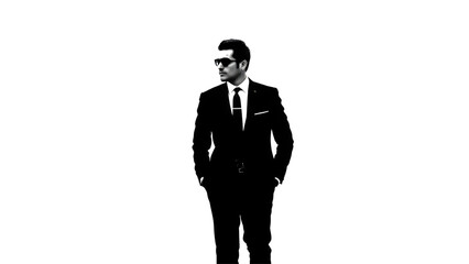 business man silhouette