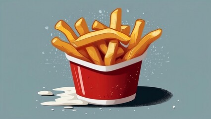 french fries with sour cream sauce