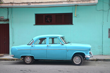 Vintage Ford Consul car in Cuba