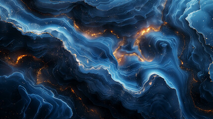 blue abstract marble texture, golden lava pattern. Wall Art Design for Home Decor, 4K Wallpaper and Background for desktop, laptop, Computer, Tablet, Mobile Cell Phone, Smartphone, Cellphone