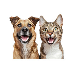 Fototapeta premium cat and dog