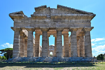 Obraz premium Temple of Hera II - Paestum, Italy