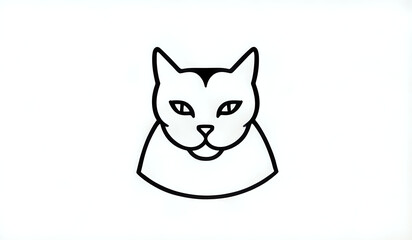 cat icon, cat logo, cat cartoon illustration, illustration of a cat, face cat logo, face cat icon