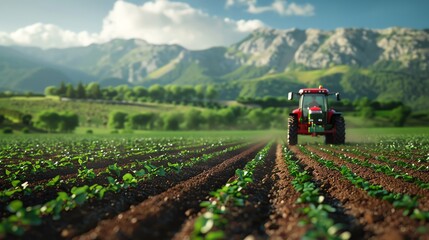 Obraz premium 3d illustrateDiscuss the role of precision agriculture in mitigating climate change