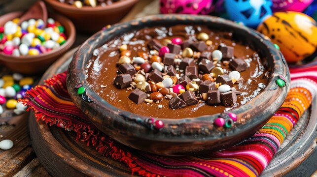 Mexican Lenten Dessert Capirotada with Chocolates