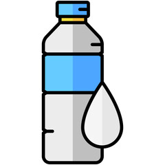 water lineal multi color icon, related to summer theme