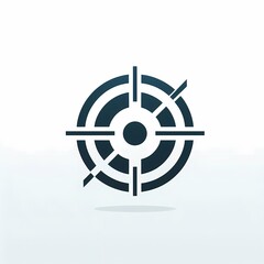 Obraz premium audience target logo illustration