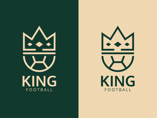 Football King Logo Design Template