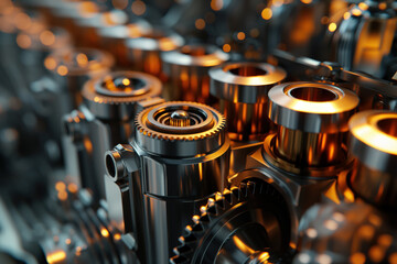 Modern engines are equipped with pistons valves designed to meet requirements of latest technology AI Generative