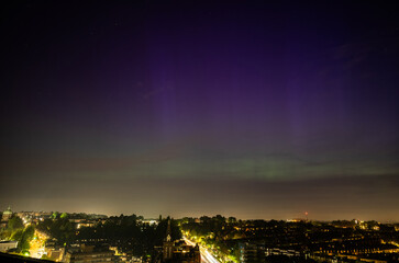 London experienced an extremely rare aurora borealis outbreak, with colorful northern lights...