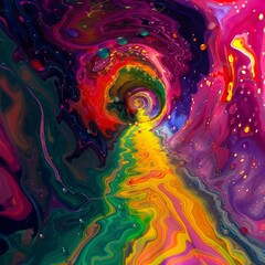 Abstract colorful psychedelic acid trip portal, pictures of dmt, dmt pic, dmt art