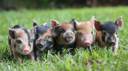 Small domestic pig breeds are often called miniature pigs