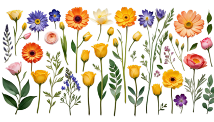 watercolor flowers aquarelle wash drawing illustration draw depict crayons feature picture figure write paint dye colours summer flower blossom patio card bright paper greener foliage background fond