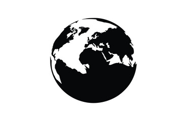 Obraz premium Flat world icon symbol vector Illustration.
