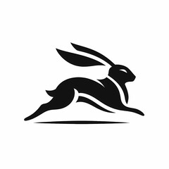 Obraz premium rabbit logo illustration