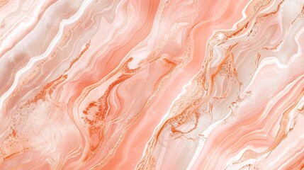 Fototapeta premium Behold the exquisite elegance of abstract peach fuzz marbleized stone in this mesmerizing image
