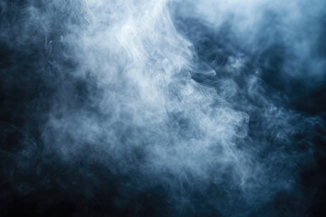 Fototapeta premium Mysterious Slightly Glowing Fog In The Dark Wallpaper Created Using Artificial Intelligence