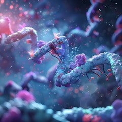 visual representation depicting the molecular process of EGFR inhibition by Osimertinib, even in the context of the T790M mutation. 