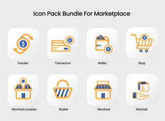 Bank Payment Confirm And Marketplace Illustration flat Design