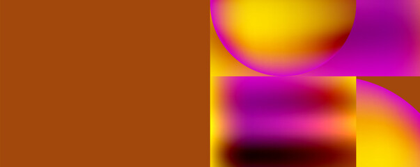 Obraz premium Neon color abstract geometric shapes background design. Vector Illustration For Wallpaper, Banner, Background, Card, Book Illustration, landing page