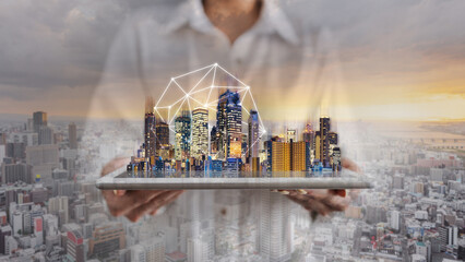 Real estate business, smart city, and building technology
