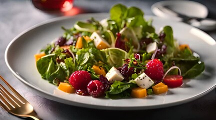 Luxury Salad Plate. A Taste of Elegance
