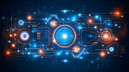 abstract futuristic circuit high computer technology business background.