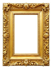 golden frames - Isolated transparent PNG background - Premium pen tool cutout